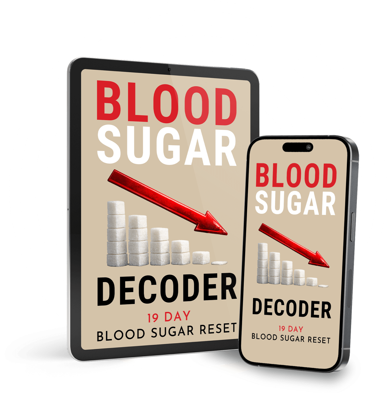 Blood Sugar Decoder digital access on a computer and phone